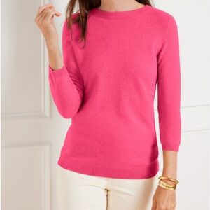 Talbots Coral Cashmere sweater Sz S